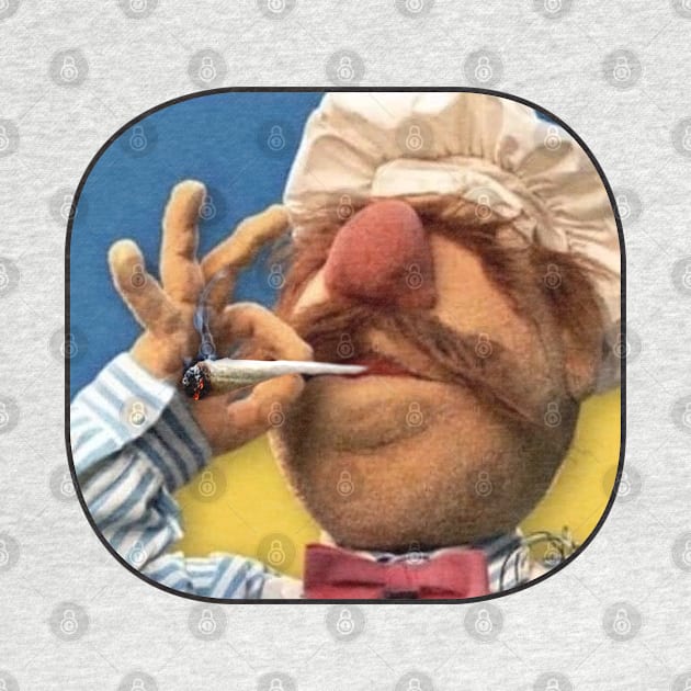 Funny Vert Der Ferk - The Swedish Chef Retro - Weed by ANDREANUS